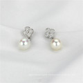 Fancy Fashion White Pearl Earrings AAA Drop 8-9mm Beautiful Pearl Earring